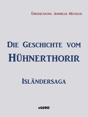 cover image of Die Geschichte vom Hühnerthorir